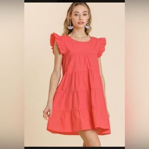 Lightweight coral dress